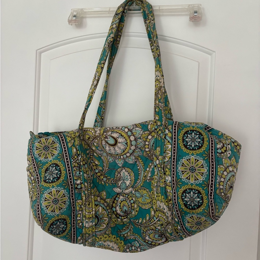 Vera Bradley | Green Peacock Paisley Duffel Bag